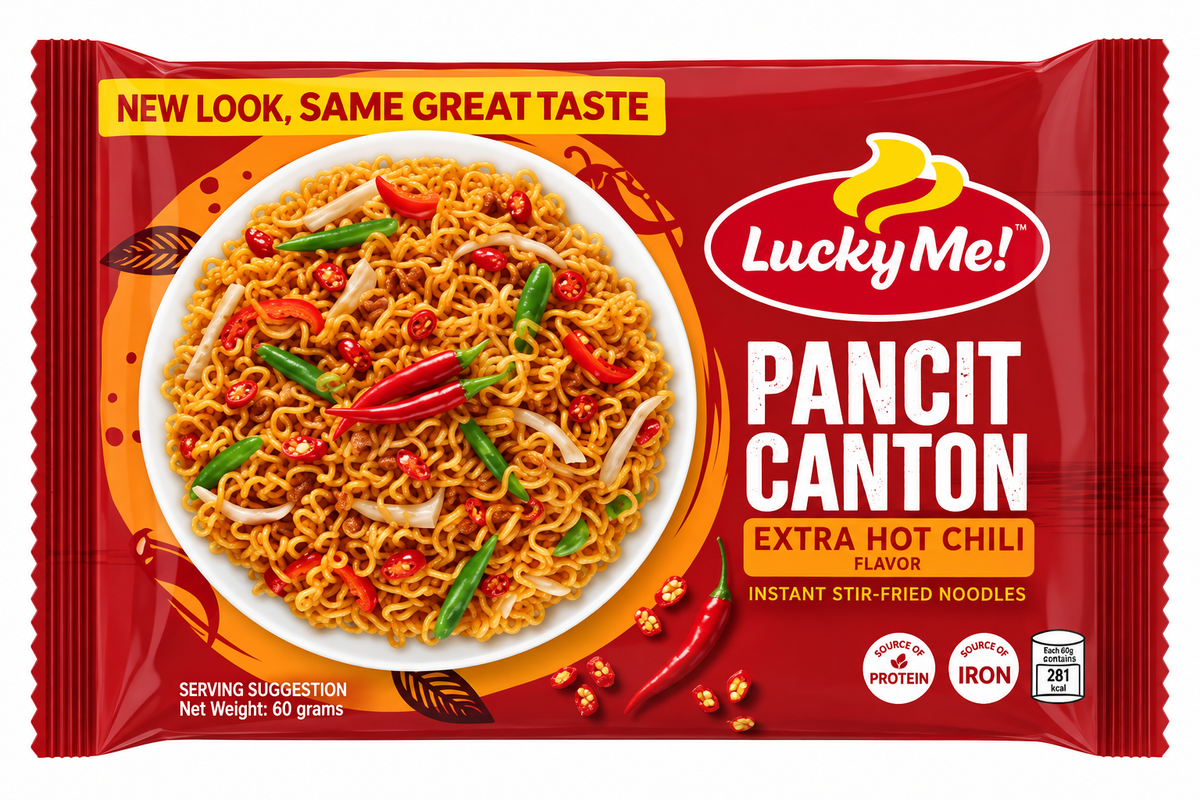 LuckyMe! Pancit Canton Extra Hot Chili 80g