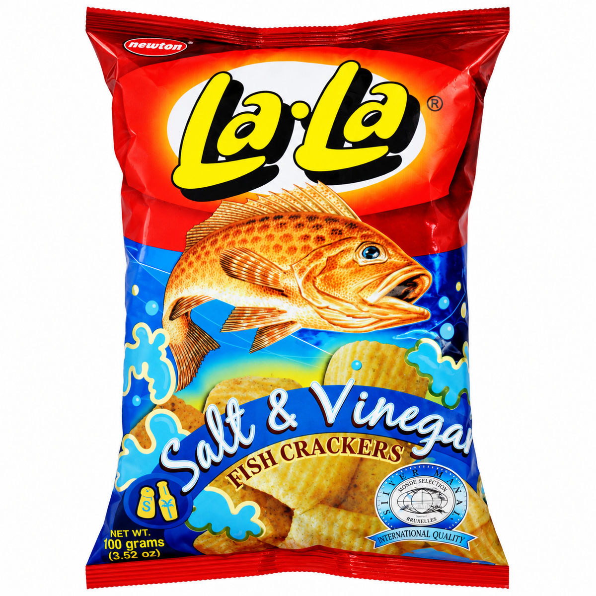 Lala Salt & Vinegar Fish Crackers 100g