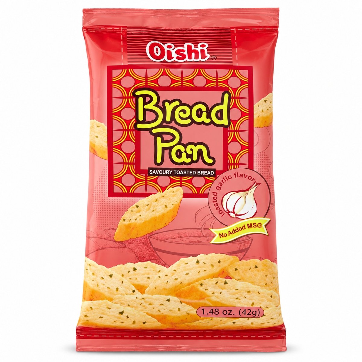 Oishi Bread Pan Toasted Garlic 42g